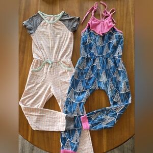 Chic Kids Romper Set - Pink and Blue